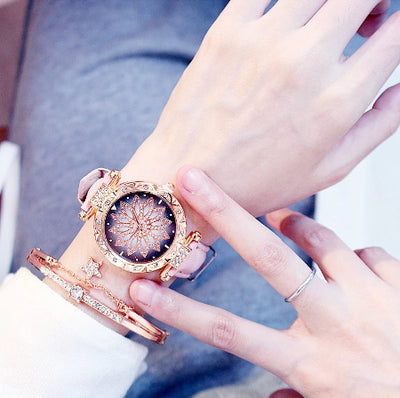 Reloj Elegante para Mujer con Diamantes, Resistente al Agua - Image 2