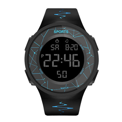 Reloj Digital Deportivo Azul Rayo para Niños y Estudiantes - Image 8
