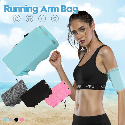 Brazalete Deportivo Portacélular Universal con Bolsillo para Billetera y Tarjetas