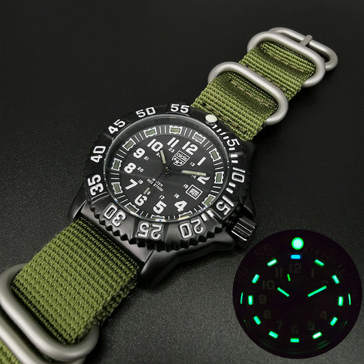 Reloj Militar Deportivo con Correa Tejida, Calendario y Resistencia al Agua - Image 9
