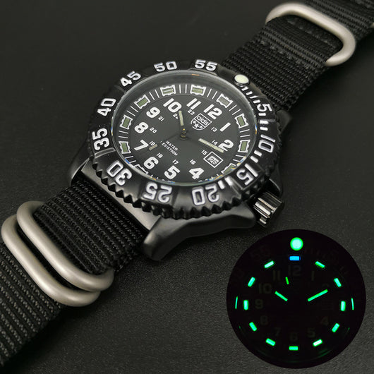 Reloj Militar Deportivo con Correa Tejida, Calendario y Resistencia al Agua - Image 8