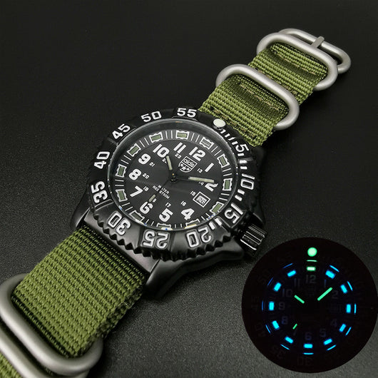 Reloj Militar Deportivo con Correa Tejida, Calendario y Resistencia al Agua - Image 10