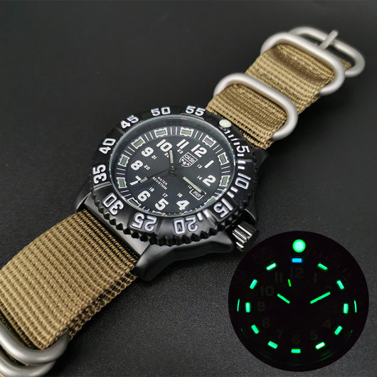 Reloj Militar Deportivo con Correa Tejida, Calendario y Resistencia al Agua - Image 3
