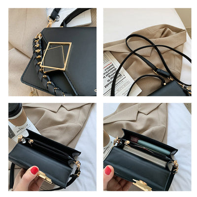 Bolso Cuadrado Coreano Compacto con Cierre de Seguridad - Image 11