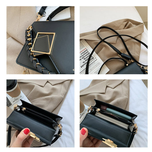 Bolso Cuadrado Coreano Compacto con Cierre de Seguridad - Image 11