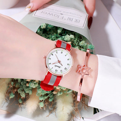 Reloj Casual para Mujer con Cielo Estrellado Luminoso y Correa Arcoíris - Image 19