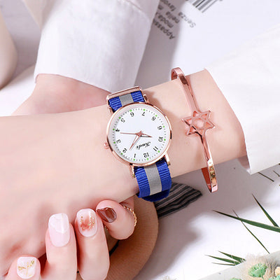 Reloj Casual para Mujer con Cielo Estrellado Luminoso y Correa Arcoíris - Image 24