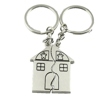 Llavero de Aleación Forma Casa para Parejas - Recuerdo de Viajes - Image 8