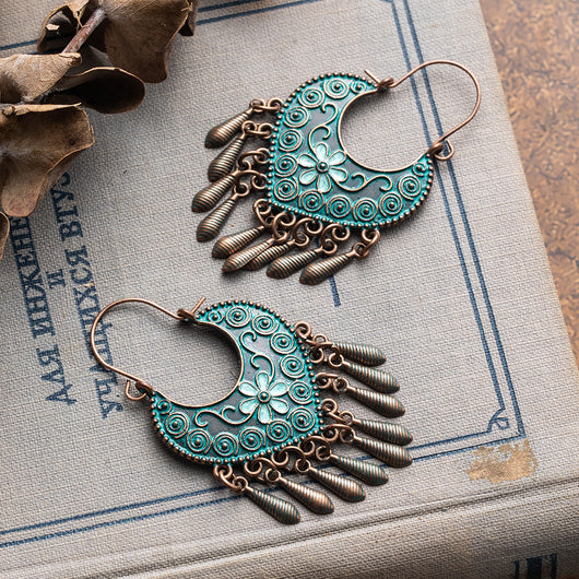 Aretes Bohemios Largos Étnicos Retro - Diseño Exagerado y Personalidad - Image 2