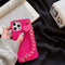 Funda para Teléfono Cadena de Muñeca Corazón Rojo Love Girl
