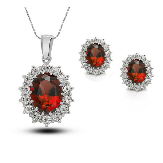 Conjunto de Joyas de Cristal para Novia: Collar, Aretes y Anillo - Image 6