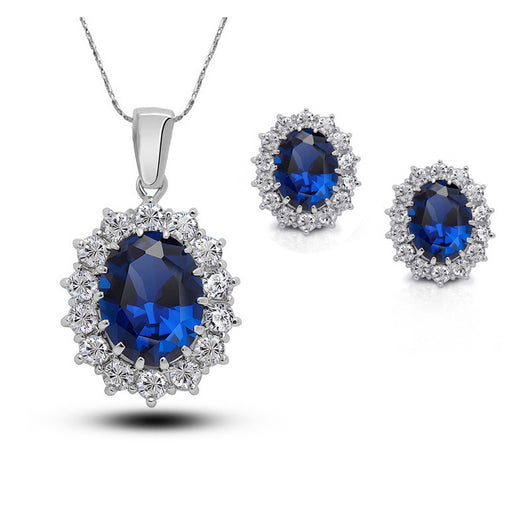 Conjunto de Joyas de Cristal para Novia: Collar, Aretes y Anillo - Image 10
