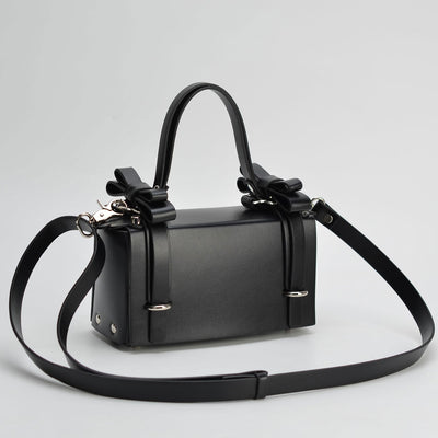 Bolso de Hombro Cuadrado Retro con Moño 3D y Remaches - Image 13