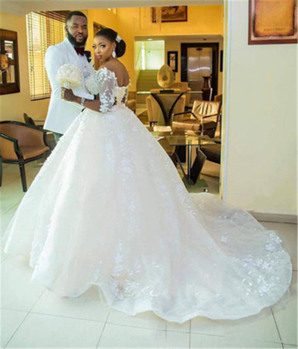 Vestido de Novia Elegante para Embarazadas con Cola - Tallas Grandes