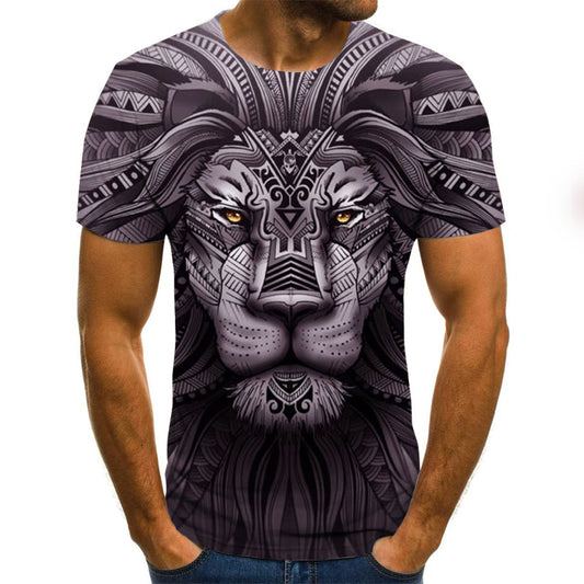 Camiseta Estampada Rift Lion Manga Corta