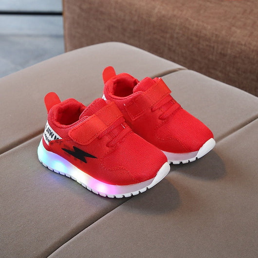 Zapatillas Deportivas Infantiles con Luces LED - Calzado para Correr en Primavera - Image 6