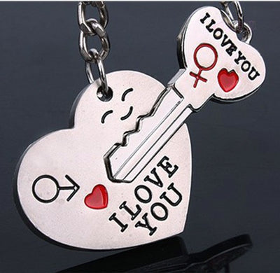 Llavero de Parejas Corazón Traspasado - Aleación de Zinc - Image 2