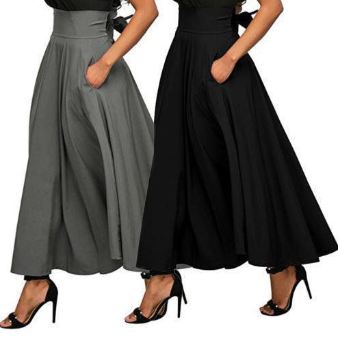 Faldas Midi Elegantes de Moda Europea y Americana para Mujer