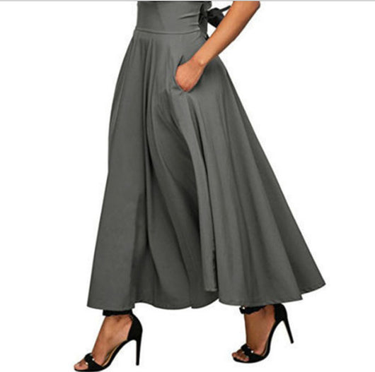 Faldas Midi Elegantes de Moda Europea y Americana para Mujer - Image 4