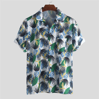 Camisa Floral Casual para Hombre Tallas Grandes con Cuello Solapa - Image 8