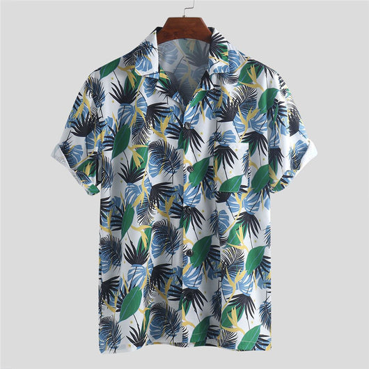 Camisa Floral Casual para Hombre Tallas Grandes con Cuello Solapa - Image 8