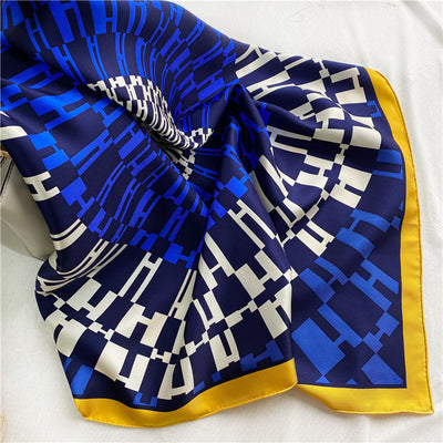Pañuelo de Seda Salvaje 90 Twill con Patrón Radial para Mujer - Image 5