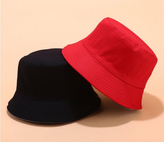 Gorra Reversible Doble Cara Algodón - Sombrero Cuenca Pescador Protección Solar Verano
