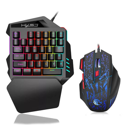 Teclado Gaming Compacto de Una Mano con Diseño Multicolor - Image 7