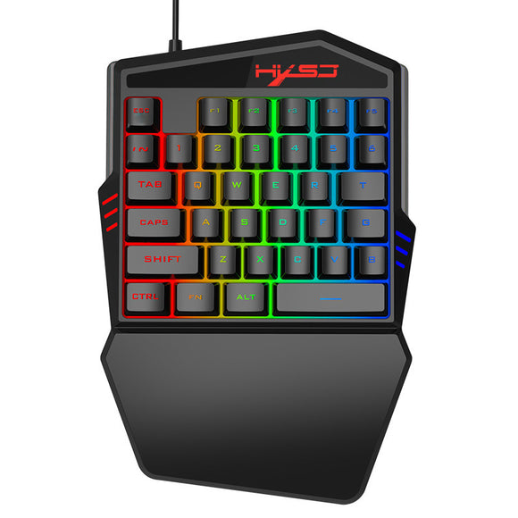Teclado Gaming Compacto de Una Mano con Diseño Multicolor