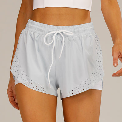 Pantalones Deportivos Yoga Dos Capas con Falso Conjunto - Image 7
