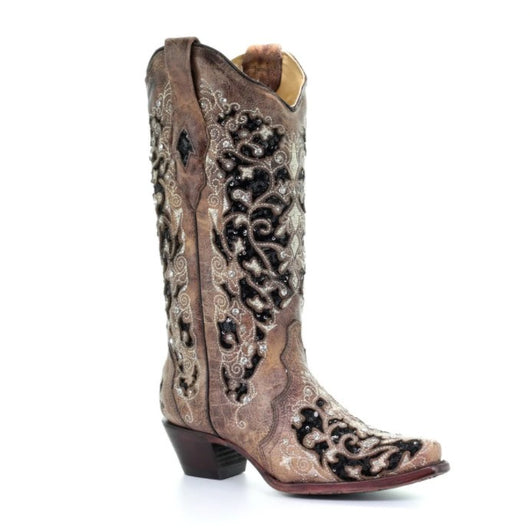 Botas Étnicas Bordadas con Tacón Grueso y Caña Alta - Image 9