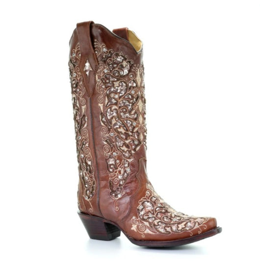 Botas Étnicas Bordadas con Tacón Grueso y Caña Alta - Image 5