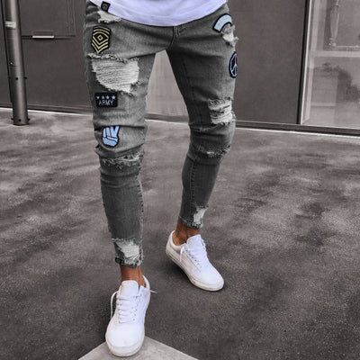 Jeans con Rotos en Rodillas y Cierre Lateral - Image 6