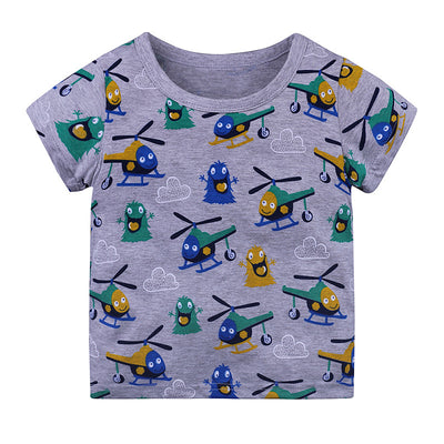 Camiseta Básica de Algodón Tejido para Bebé - Unisex Manga Corta - Image 17