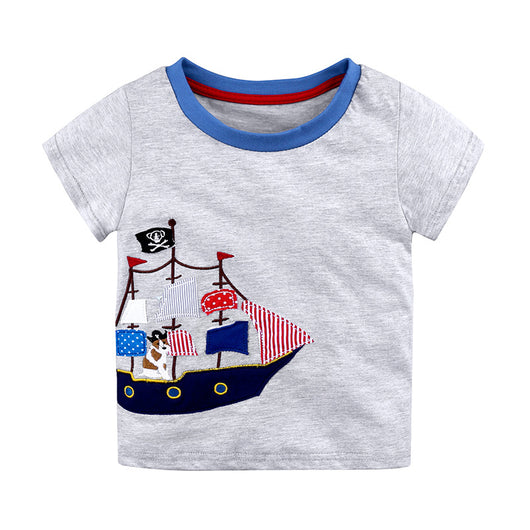 Camiseta Básica de Algodón Tejido para Bebé - Unisex Manga Corta - Image 14