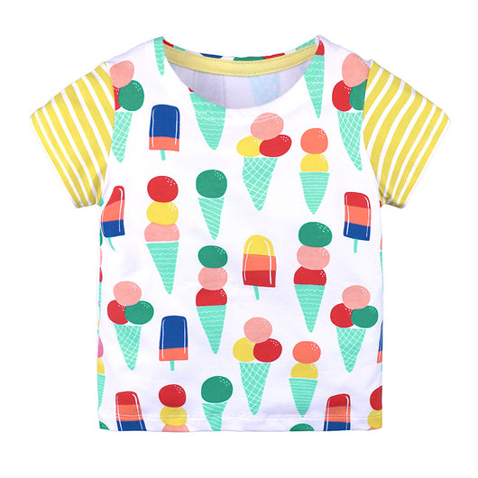 Camiseta Básica de Algodón Tejido para Bebé - Unisex Manga Corta - Image 7