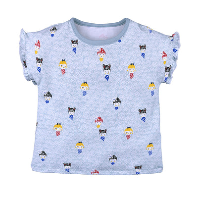 Camiseta Básica de Algodón Tejido para Bebé - Unisex Manga Corta - Image 4
