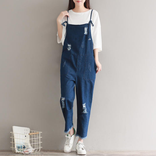 Mono Denim para Mujer - Jumpsuit Overol Casual - Image 4