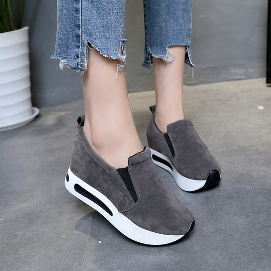 Mocasines Coreanos con Plataforma Gruesa y Alzada Interna - Zapatos Cómodos Versátiles para Mujer - Image 3