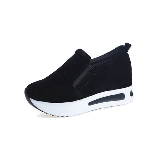 Mocasines Coreanos con Plataforma Gruesa y Alzada Interna - Zapatos Cómodos Versátiles para Mujer - Image 4