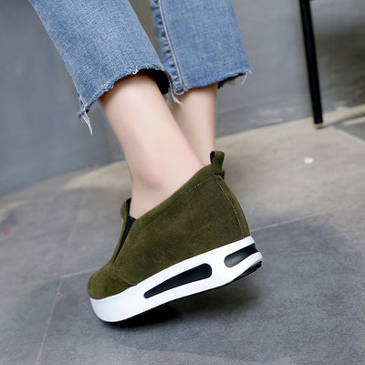 Mocasines Coreanos con Plataforma Gruesa y Alzada Interna - Zapatos Cómodos Versátiles para Mujer - Image 5