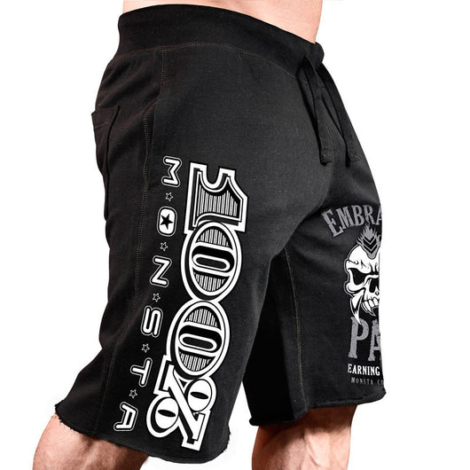Shorts Deportivos Casual de Algodón con Estampado Grande para Hombre - Image 5