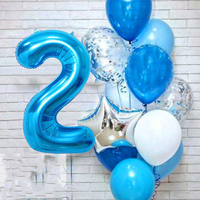 Decoración Sorpresa de Globos Azules para Cumpleaños de tu Novio - Image 2