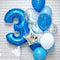 Decoración Sorpresa de Globos Azules para Cumpleaños de tu Novio