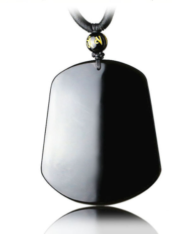 Collar Pixiu Madre e Hijo en Obsidiana Natural para Hombre y Mujer - Image 4