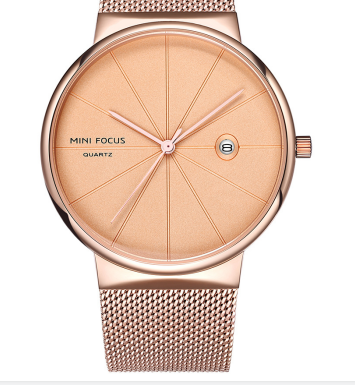 Reloj de Pulsera Acero Inoxidable Movimiento Japonés con Calendario y Malla Resistente al Agua - Image 7