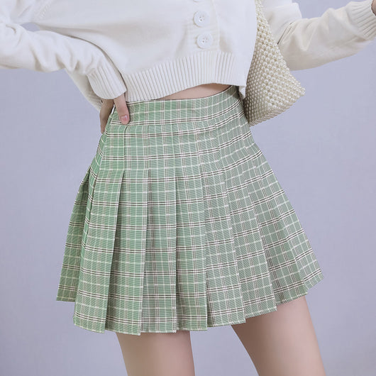 Falda Corta a Cuadros Adelgazante para Mujer - Image 8