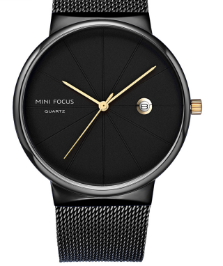 Reloj de Pulsera Acero Inoxidable Movimiento Japonés con Calendario y Malla Resistente al Agua - Image 5