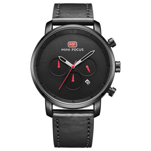 Reloj Multifunción con Calendario y Correa de Cuero Resistente al Agua - Image 7
