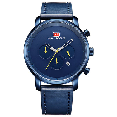 Reloj Multifunción con Calendario y Correa de Cuero Resistente al Agua - Image 4